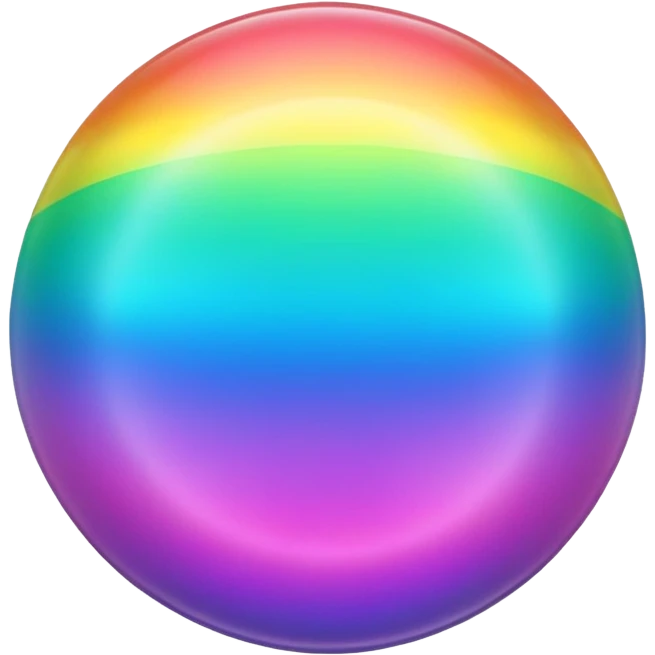 rainbow color round cells emoji