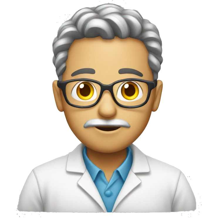 Scientist creating a GMO emoji