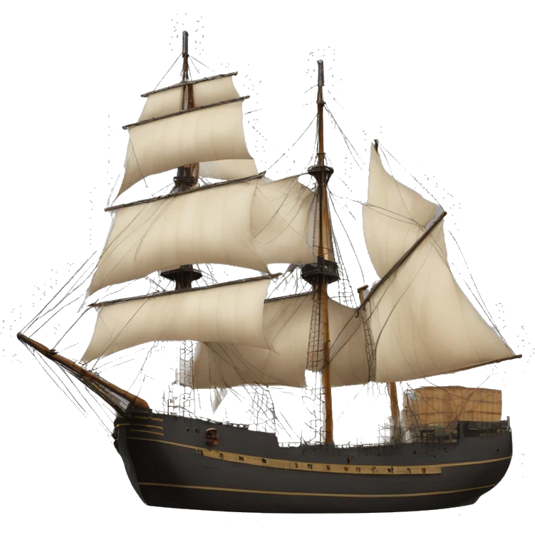 19th century cargo ship emoji