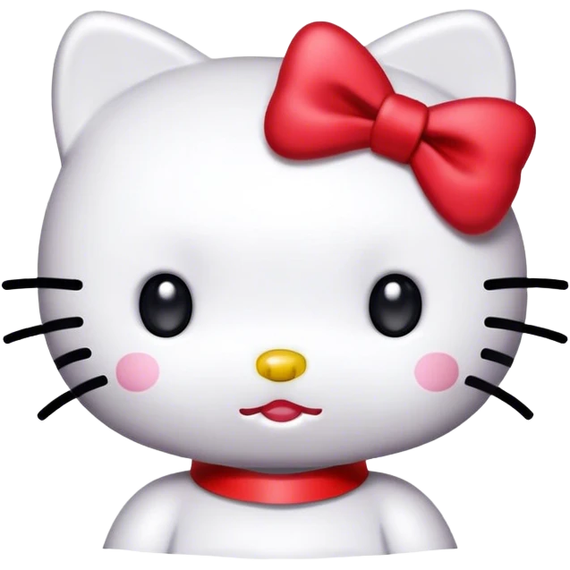 hello kitty red ribbon  emoji