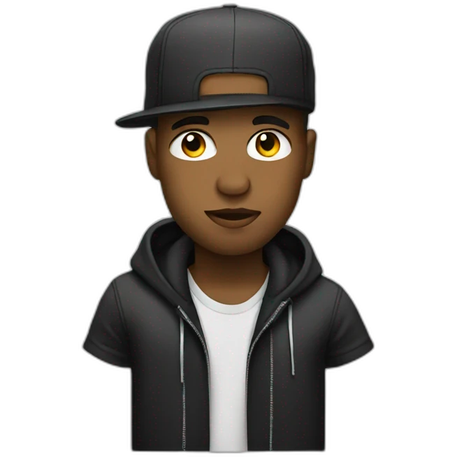 male rapper emoji