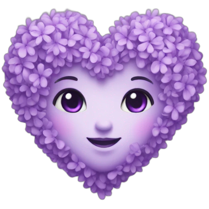 lilac heart emoji