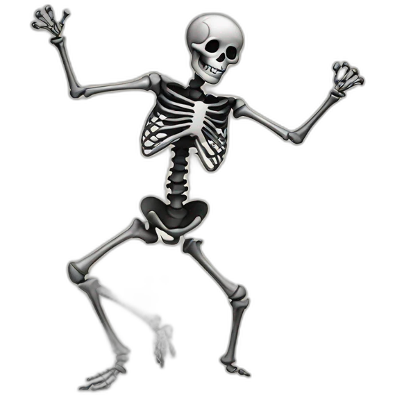dancing skeleton emoji