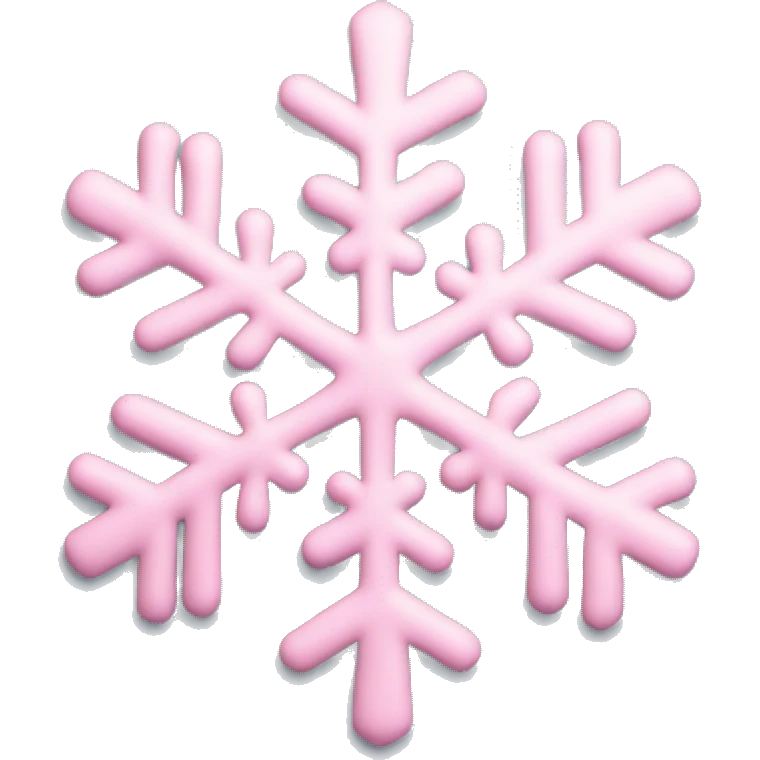 pastel pink snowflake  emoji