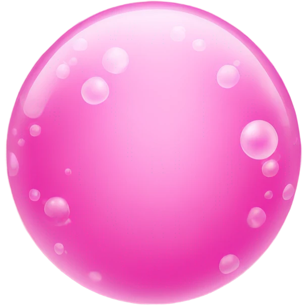 Pink bubbles emoji