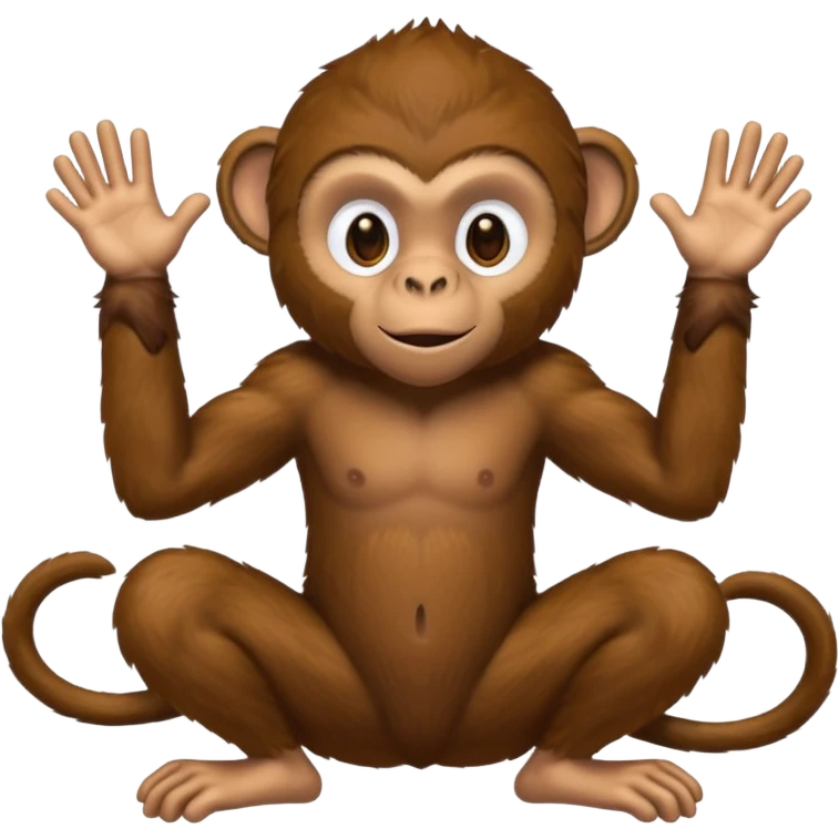 Make a black guy as a monkey emoji