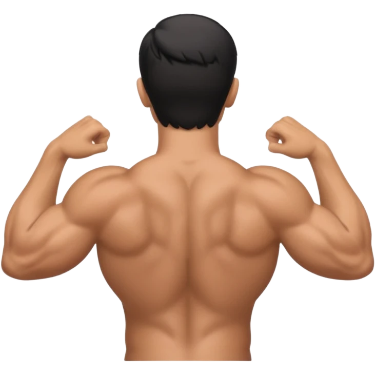 Man with back arched emoji
