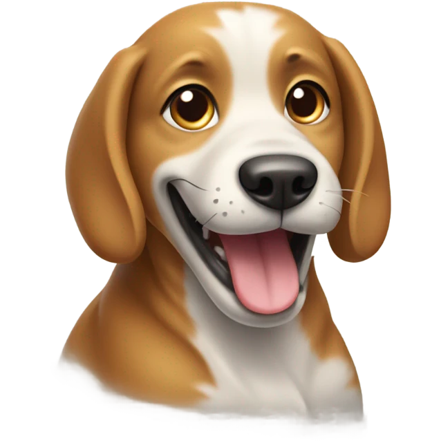 Dog wagging tail emoji