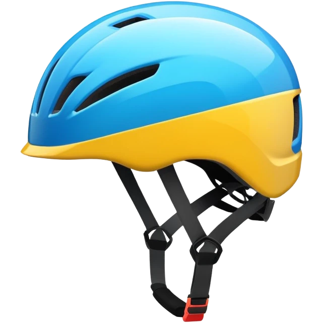 A vibrant bike helmet  emoji