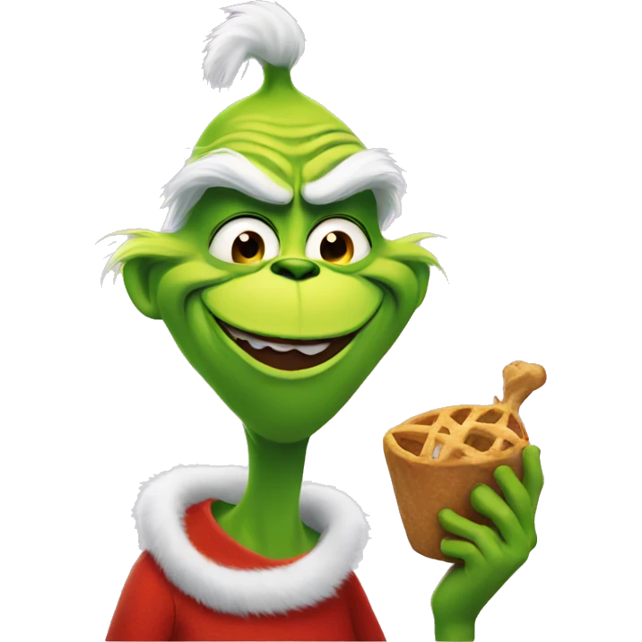 Grinch  with food emoji