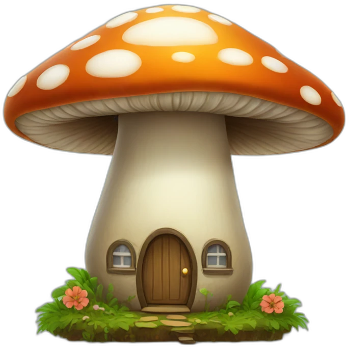 mushroom home emoji