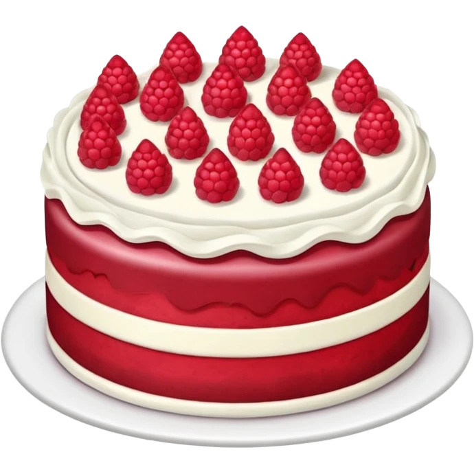 raspberry cake emoji