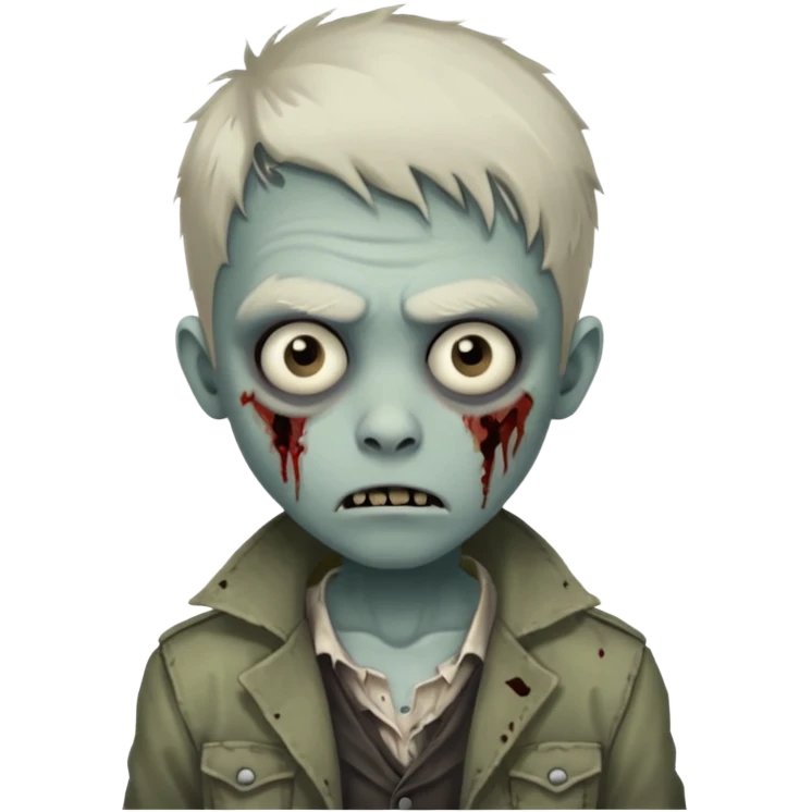 parisian zombie kid emoji