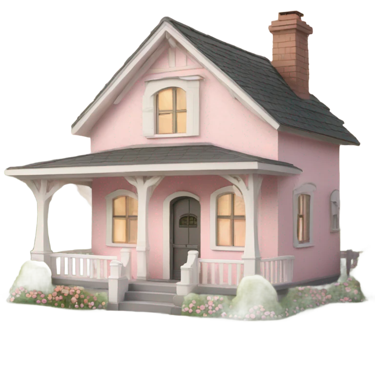Coquette cottage pink emoji