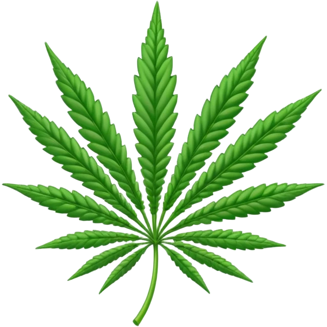 Marijuana plant emblem with 420 writing  emoji