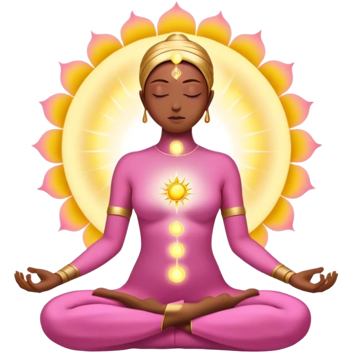 Solar aura pink gold Spirituality emoji