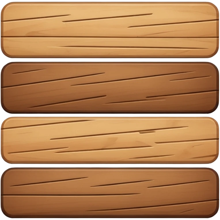 wood plank that has no holes in it.  emoji