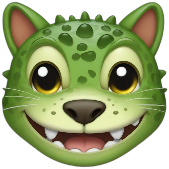 Cat crocodile hybrid crying emoji