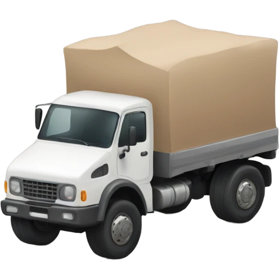 Truck with human legs emoji
