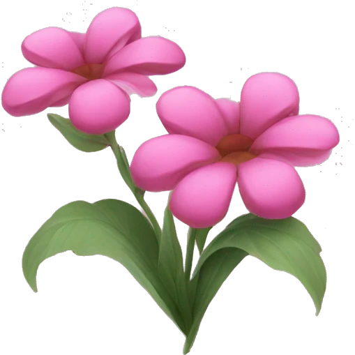 Pink flowers  emoji