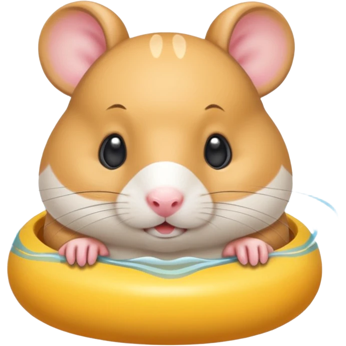 swimmer hamster emoji