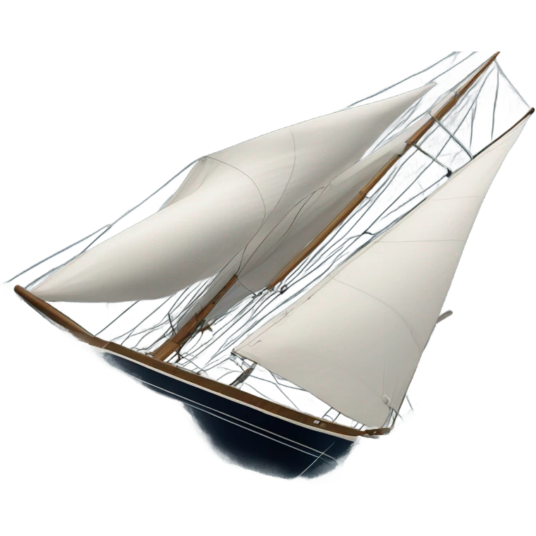 sailing yacht during a storm emoji
