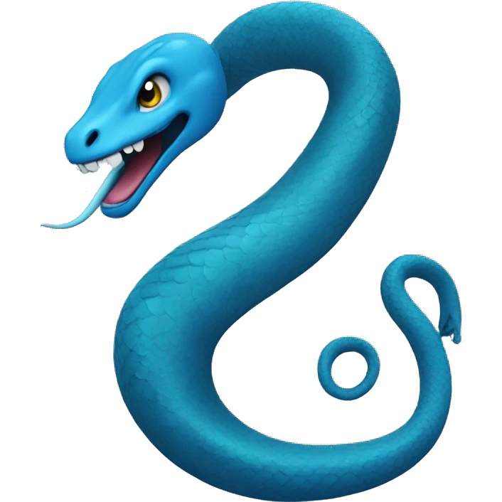 Un serpent bleue  emoji