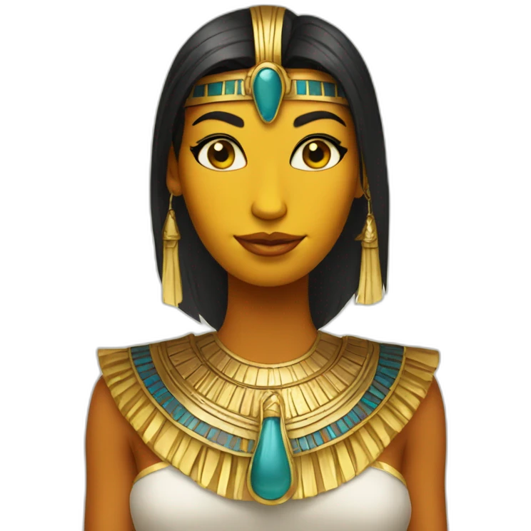 Duck dress like an egyptian emoji