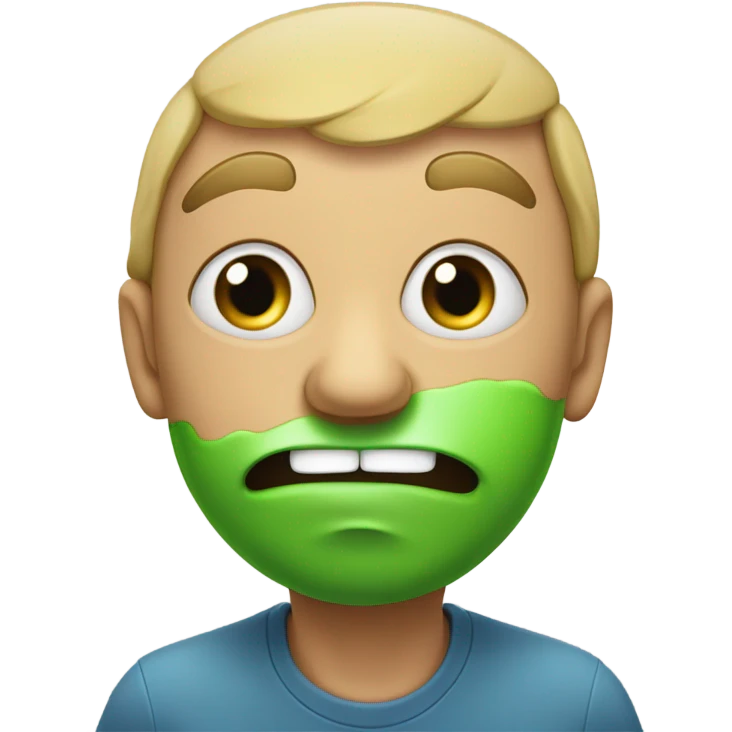 Spitting in disgust emoji  emoji