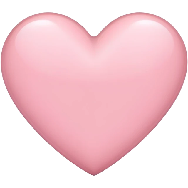 Light pink Heart  emoji