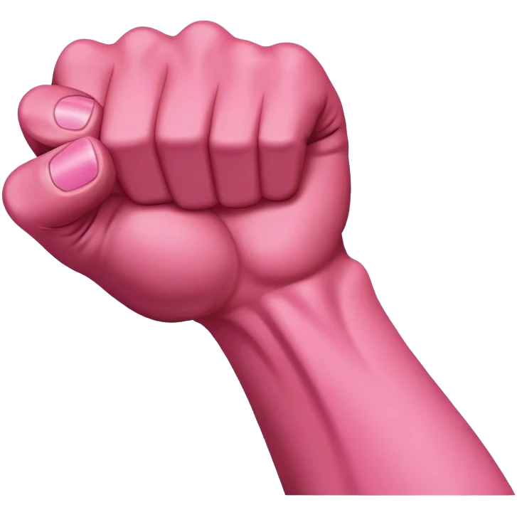 Dark Pink fist with forearm  emoji