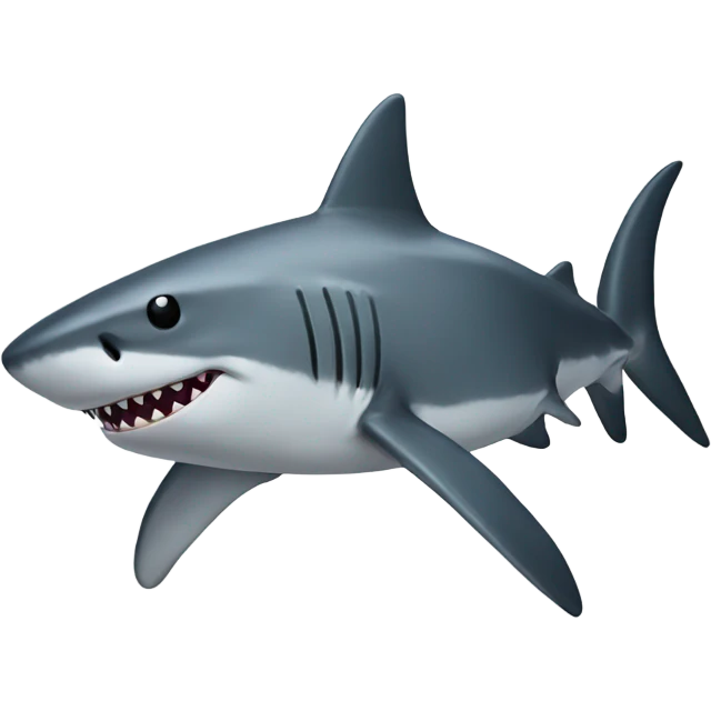 shark with gloves emoji
