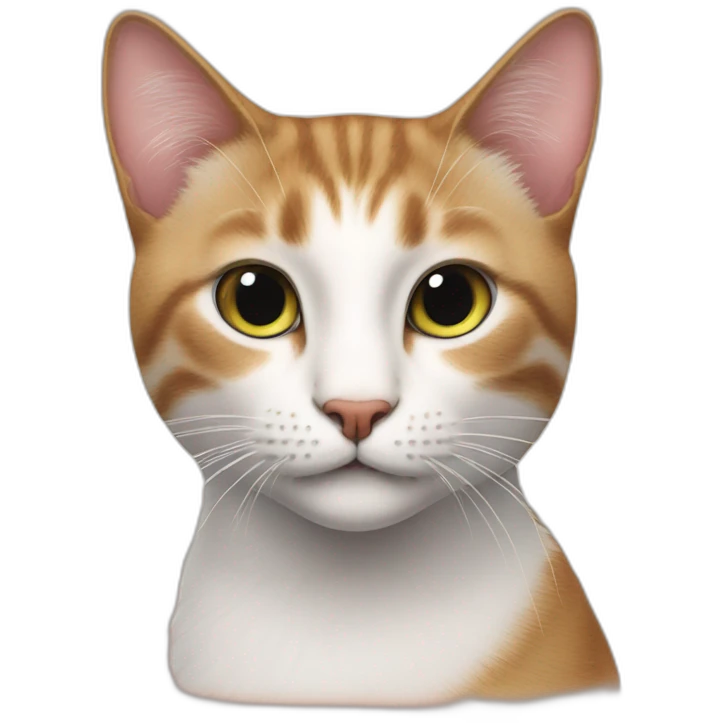 Katze mit makeup und sprechblase mit "Matze" emoji