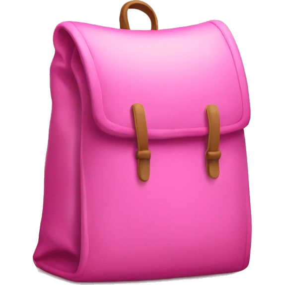 Pink book sack  emoji