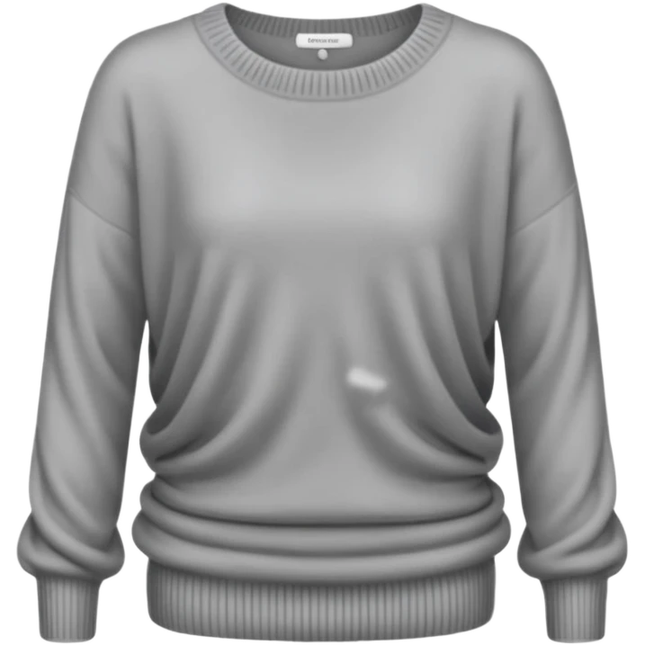 cashmere sweater grey emoji