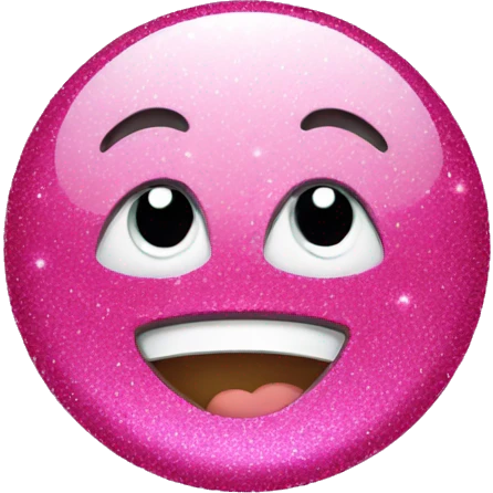 Pink sparkles emoticon  emoji