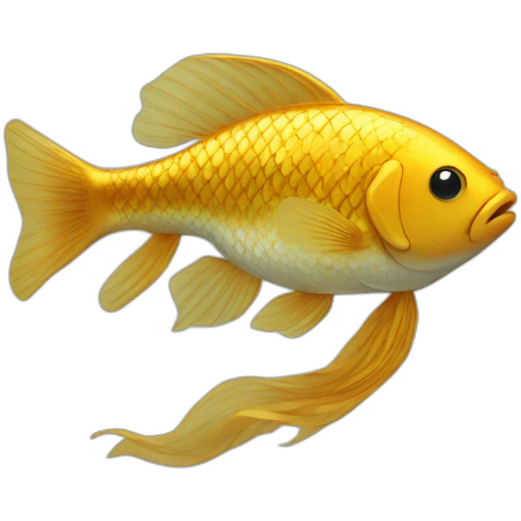 Golden fish emoji