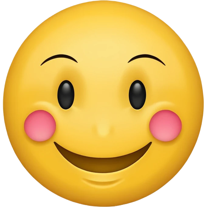Happy smiley face, slightly passive aggressive emoji