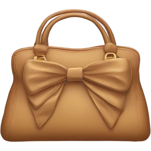 Purse with small bows on it emoji