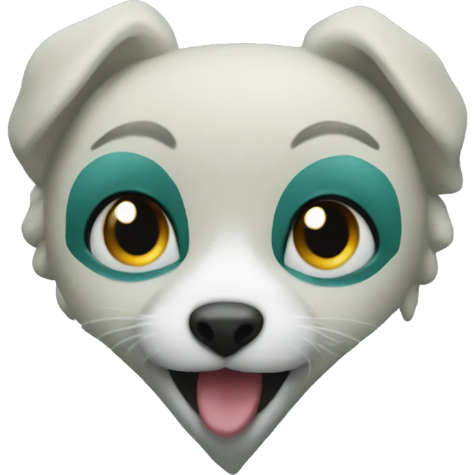 A wild teal heart emoji
