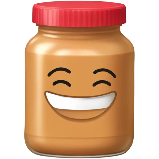 Peanut butter cute emoji