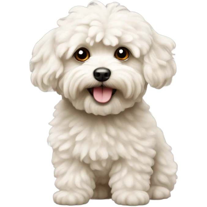 Maltipoo dog  emoji