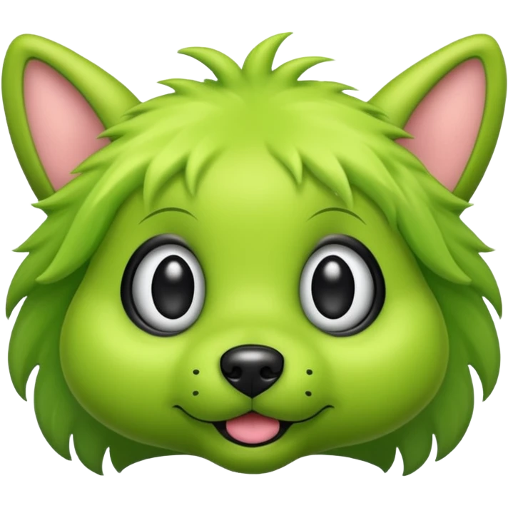 alien dog green emoji