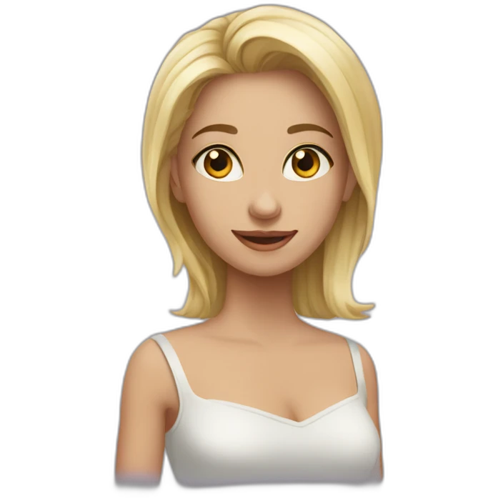 девушка блондинка emoji