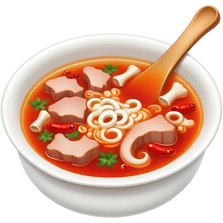 spicy pork bone soup emoji