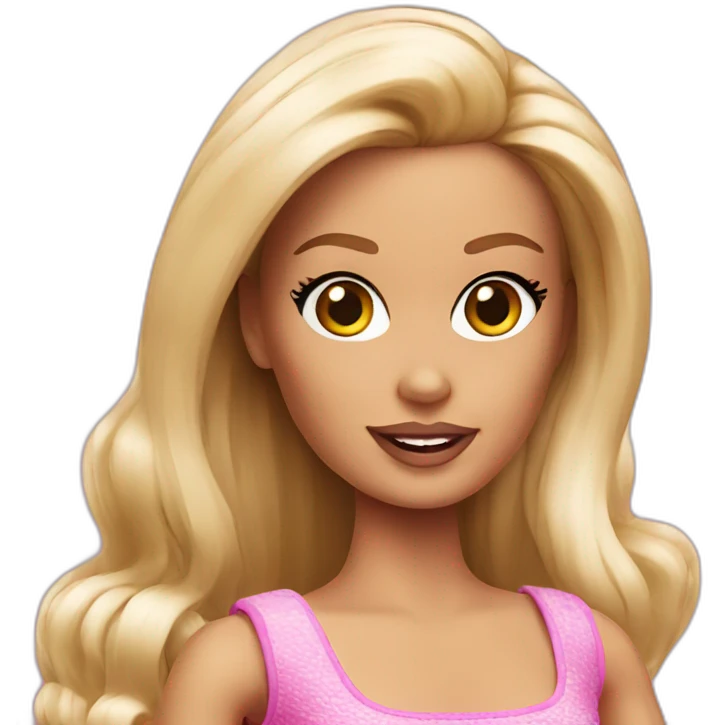 weird barbie emoji