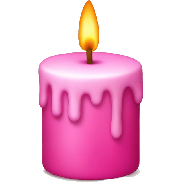 Pink candel  emoji