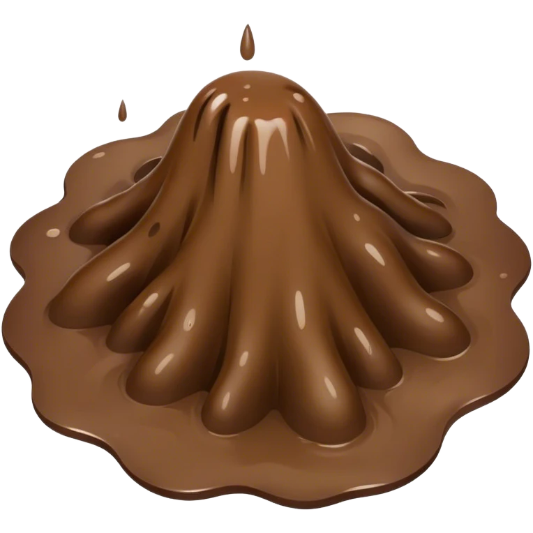 a puddle of mud emoji