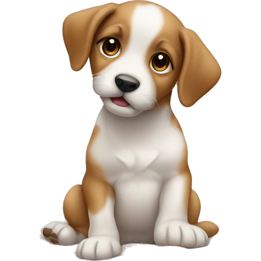 Baby puppy at the bed emoji