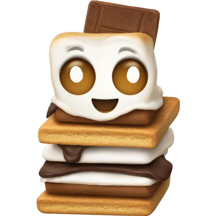 smores smiling and teaching emoji